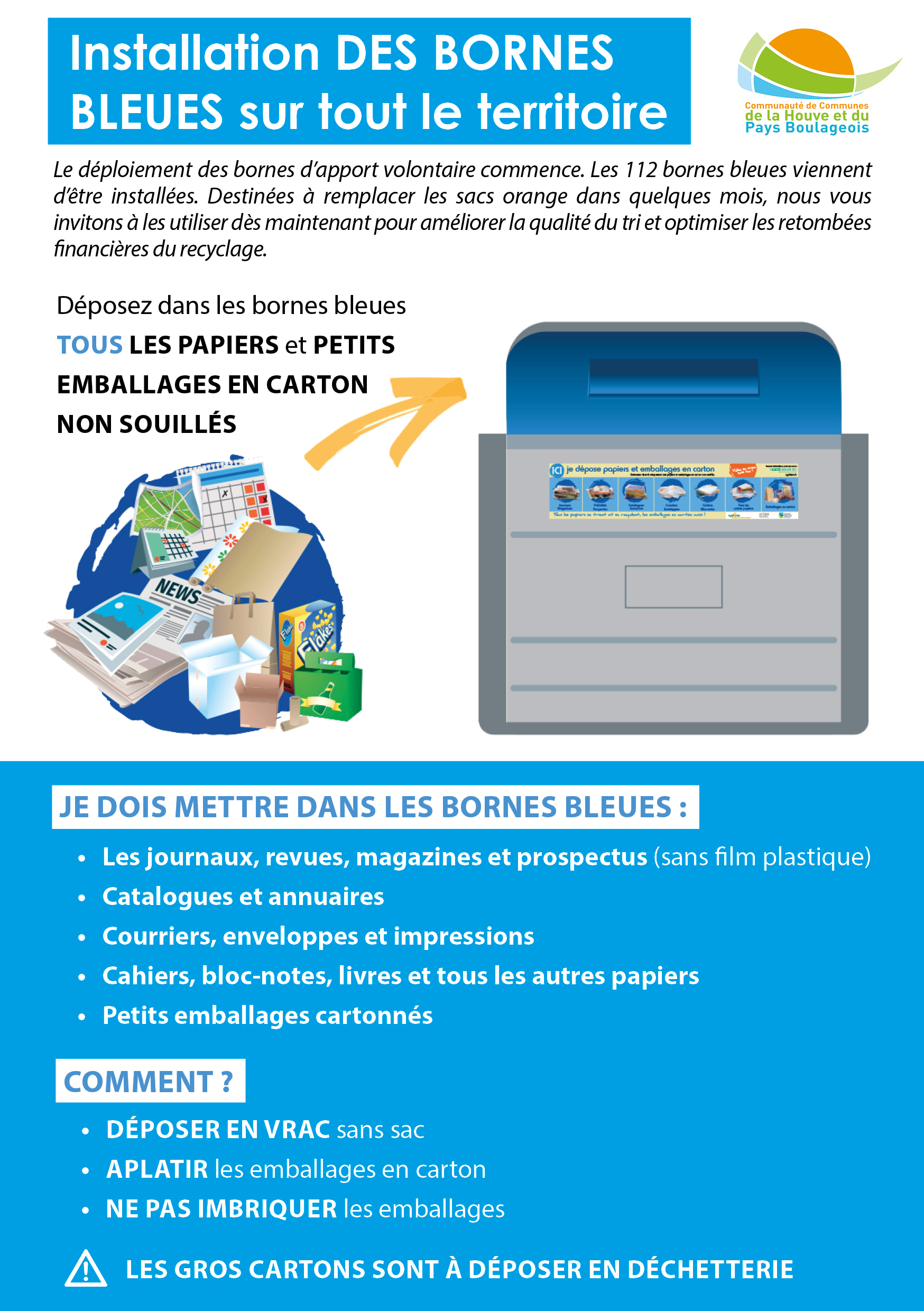 Flyer Dploiement des bornes bleues