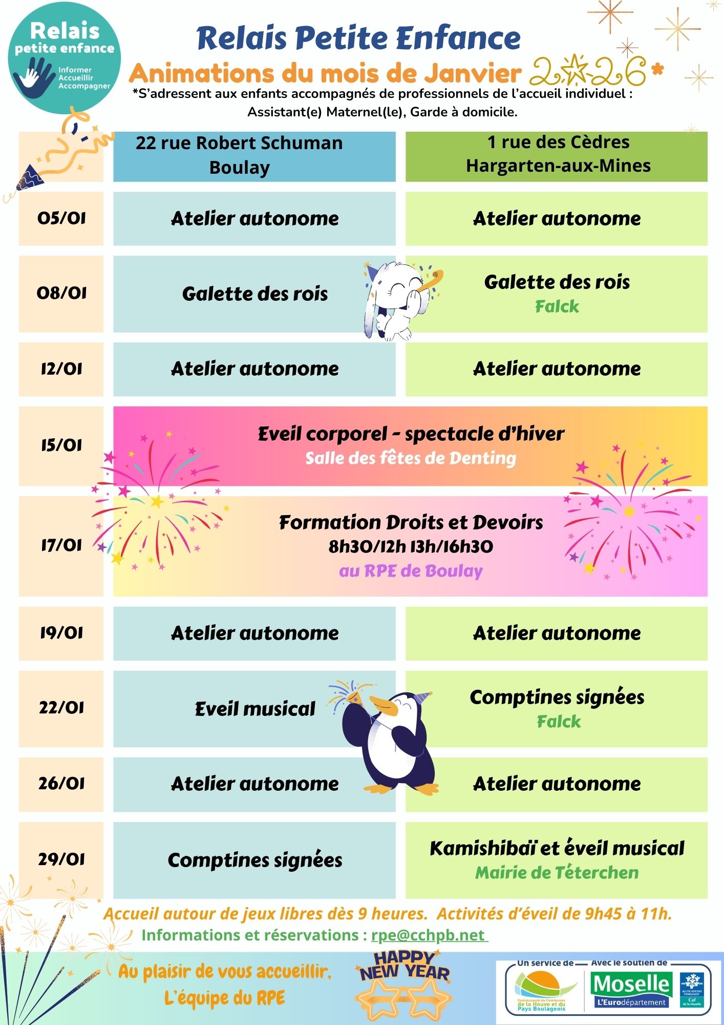 Programme Janvier 2026