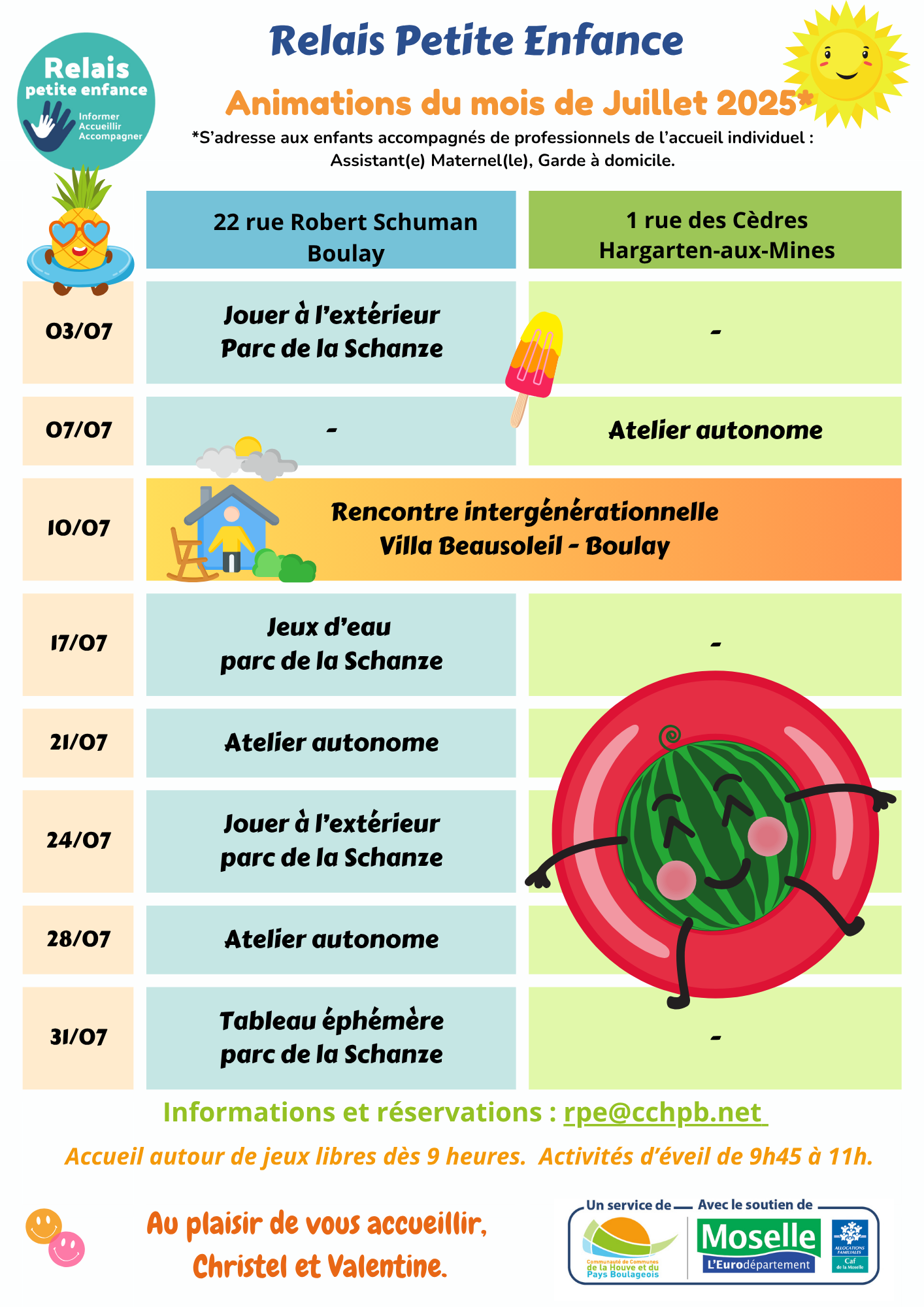 RPE Juillet